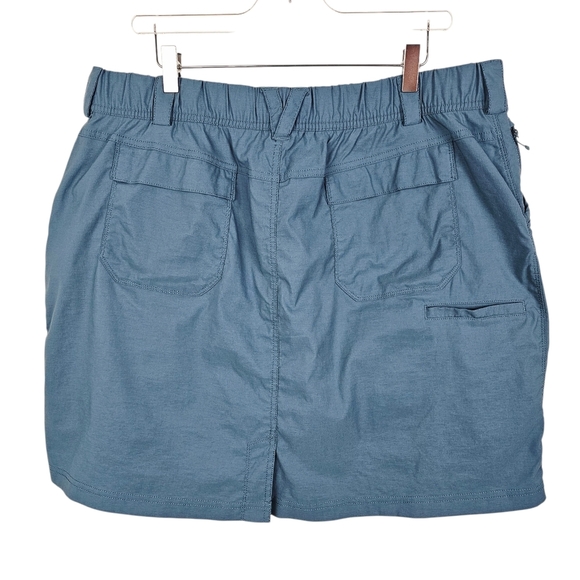 Duluth Teal Skort Plus Size 16W - Picture 2 of 12